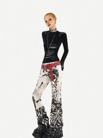 Nico Molly Ink Wash Studded Punk Street Women&