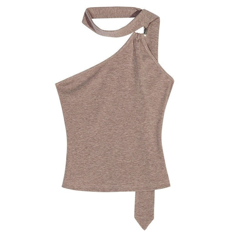 Nico_Molly_Khaki_Vintage_Backless_Tie_Slim_Cropped_Women&