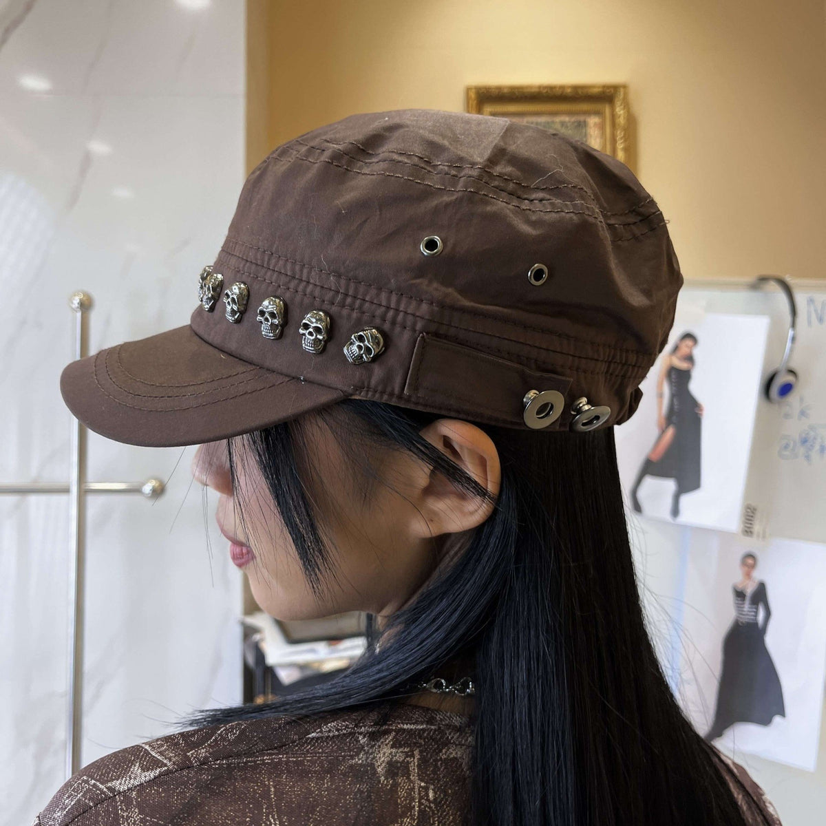 Nico_Molly_Leopard_And_Solid_Wide_Brim_With_Triangle_Bandana_Women&