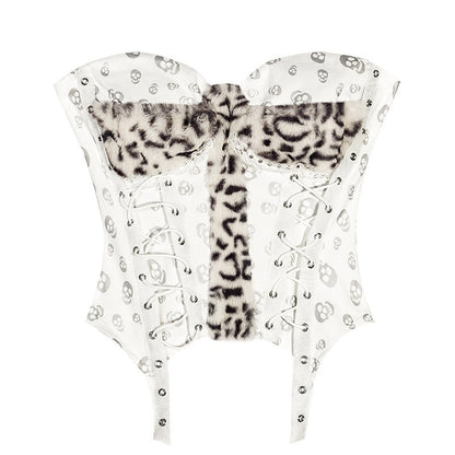 Nico_Molly_Leopard_Fur_Patchwork_Asymmetric_Cinched_Waist_Cropped_Women&