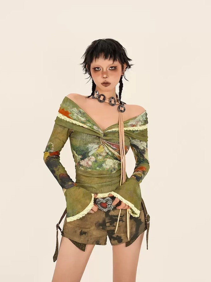 Nico Molly Leopard Print Punk Vintage Women&