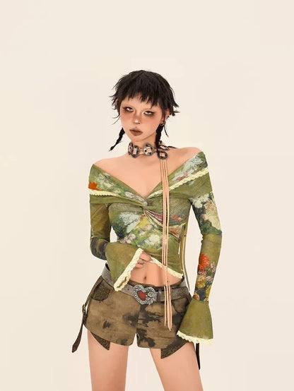 Nico Molly Leopard Print Punk Vintage Women&