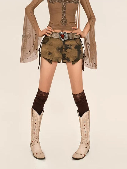Nico Molly Leopard Print Punk Vintage Women&