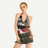 Nico_Molly_Letter_Print_V-neck_Slim_Fit_Cropped_Women&
