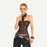 Nico_Molly_Metallic_Cropped_Bustier_Zip_Front_Slim_Sexy_Women&