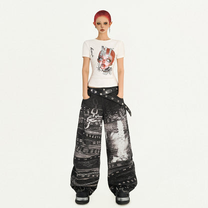 Nico_Molly_Portrait_Print_Round_Neck_Set_In_Shoulder_Women&