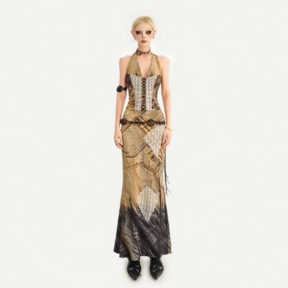 Nico_Molly_Post_Apocalyptic_Patchwork_Lace_Halter_V-neck_Women&