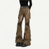 Nico_Molly_Pu_Leather_High_Waist_Slim_Micro_Flare_Cargo_Pocket_Zip_Women&