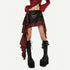 Nico_Molly_Punk_Rock_Plaid_Patchwork_Asymmetric_Tassel_Low_Waist_Women&