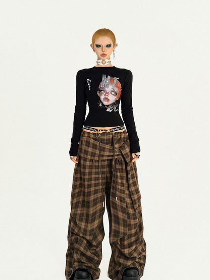 Nico Molly Quirky Graphic Print Round Neck Slim Fit Women&