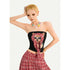 Nico_Molly_Red_Plaid_Dog_Print_Tube_Top_Slim_Fit_Women&