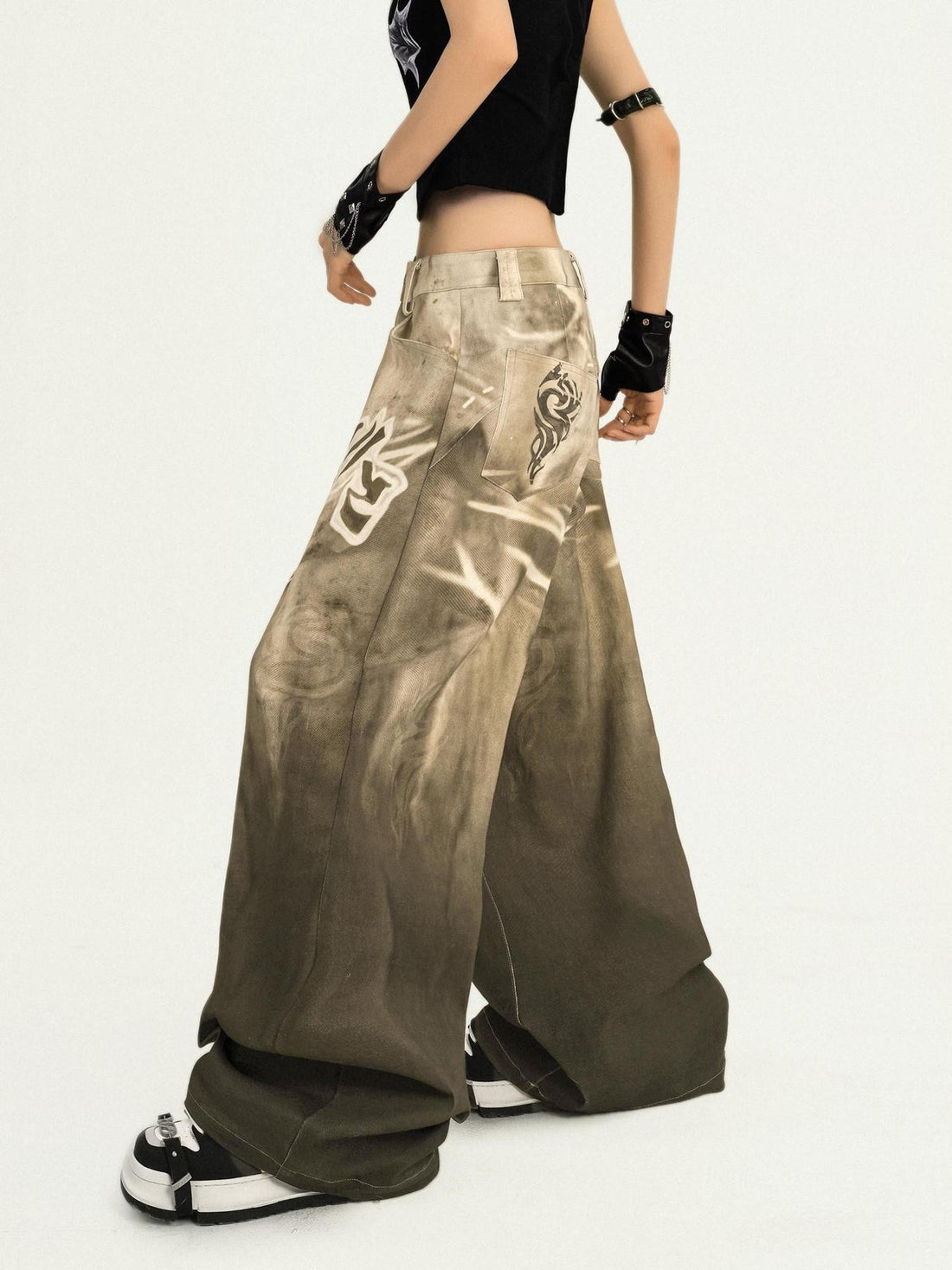 Nico Molly Retro Hip Hop Letter Print Women&