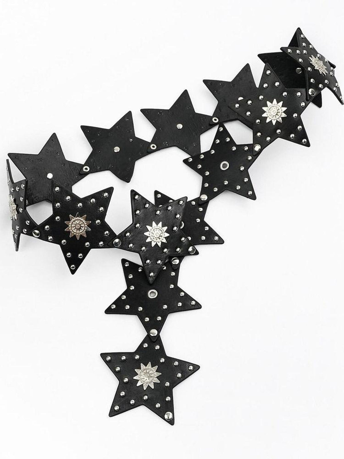 Nico Molly Retro Pentagram Studded Punk Street Women&