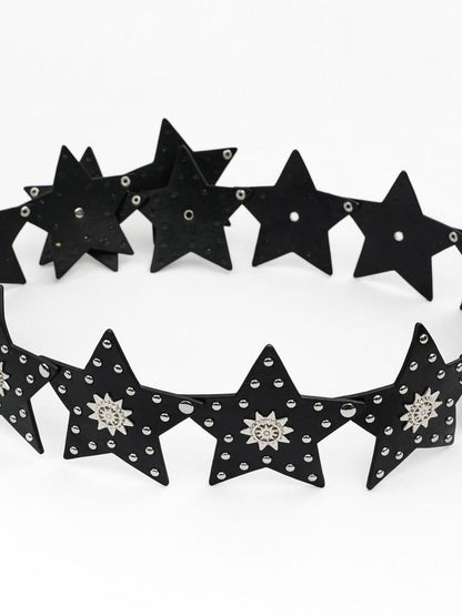 Nico Molly Retro Pentagram Studded Punk Street Women&