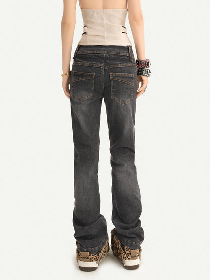Nico Molly Retro Washed Pleated Biker Women&