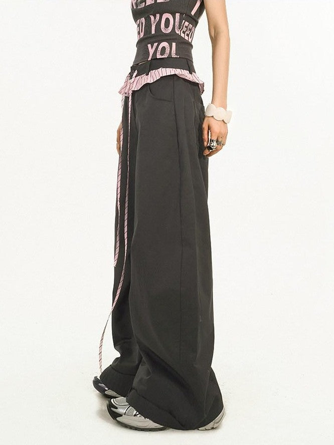 Nico Molly Striped Lace Trim Layered High Waist Women&