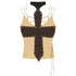 Nico_Molly_Studded_Spliced_Cross_Halter_Vest_Women&