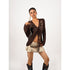 Nico_Molly_Textured_Butterfly_Lace_Up_V-neck_Zipper_Women&