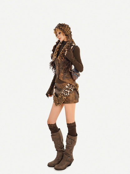 Nico Molly Tribal Leopard Patchwork Women&