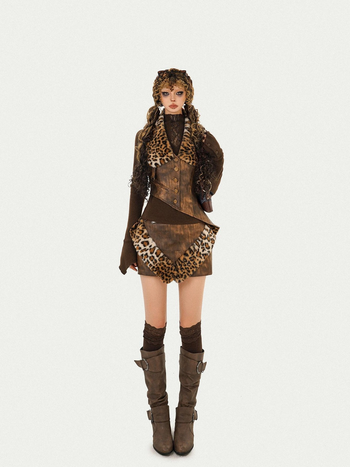 Nico Molly Tribal Leopard Patchwork Women&