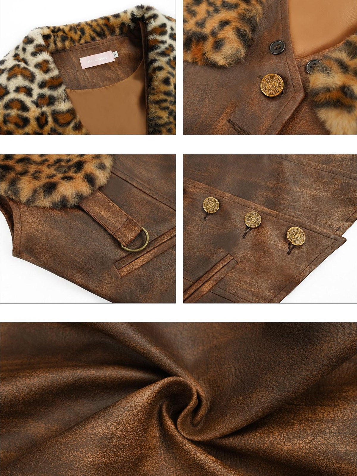 Nico Molly Tribal Leopard Patchwork Women&