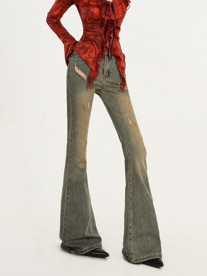Nico Molly Vintage Blue Distressed Heavy Wash Wasteland High Waist Women&
