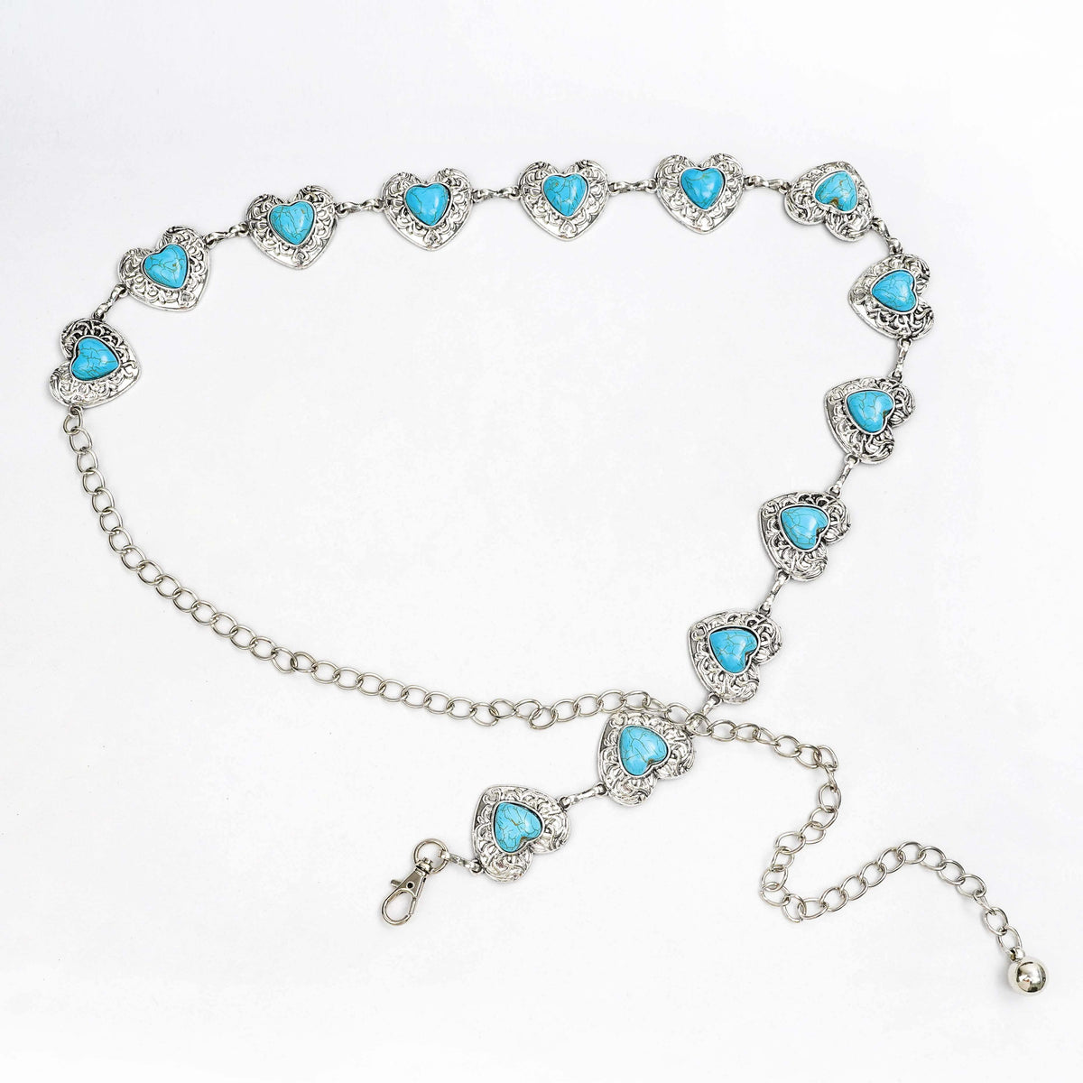 Nico_Molly_Vintage_Brown_Heart_Chain_Y2k_Punk_Versatile_Women&