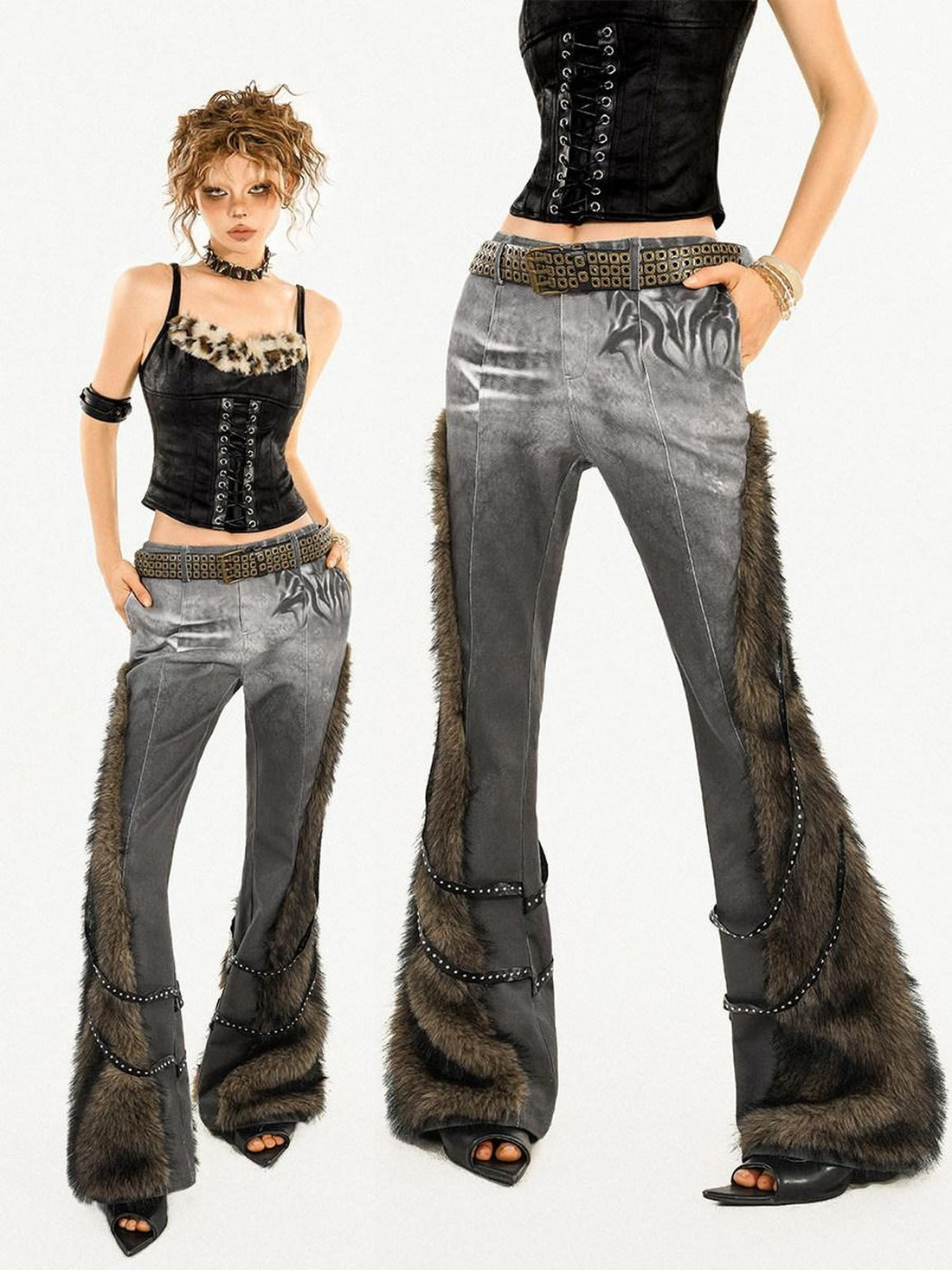Nico Molly Vintage Frayed Hem Low Waist Slimming Women&