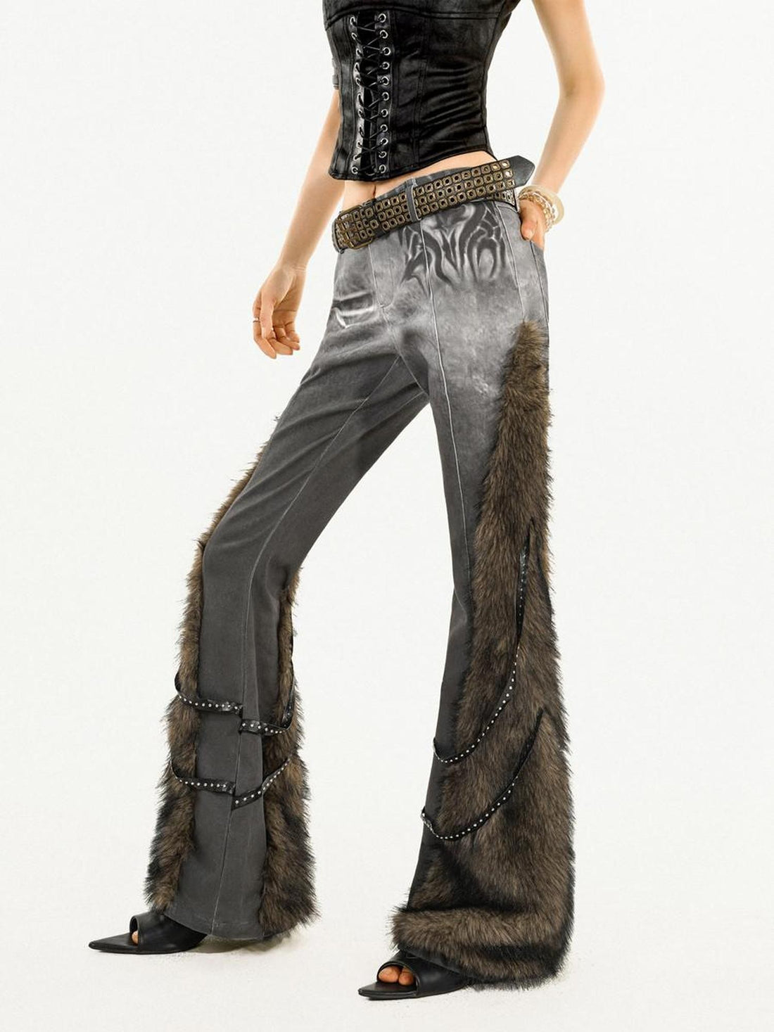 Nico Molly Vintage Frayed Hem Low Waist Slimming Women&