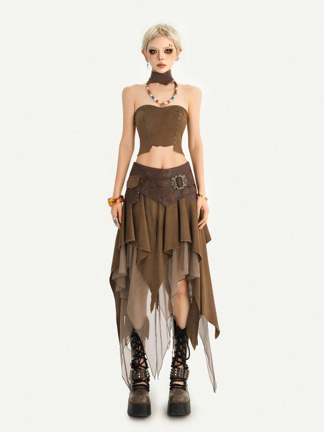 Nico Molly Vintage Hippie Urban Nomad Patchwork Asymmetrical Women&