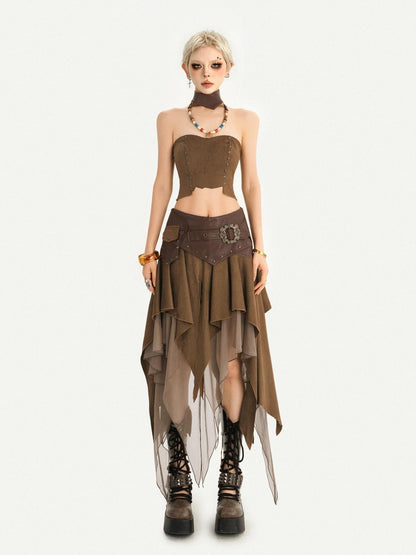 Nico Molly Vintage Hippie Urban Nomad Patchwork Asymmetrical Women&