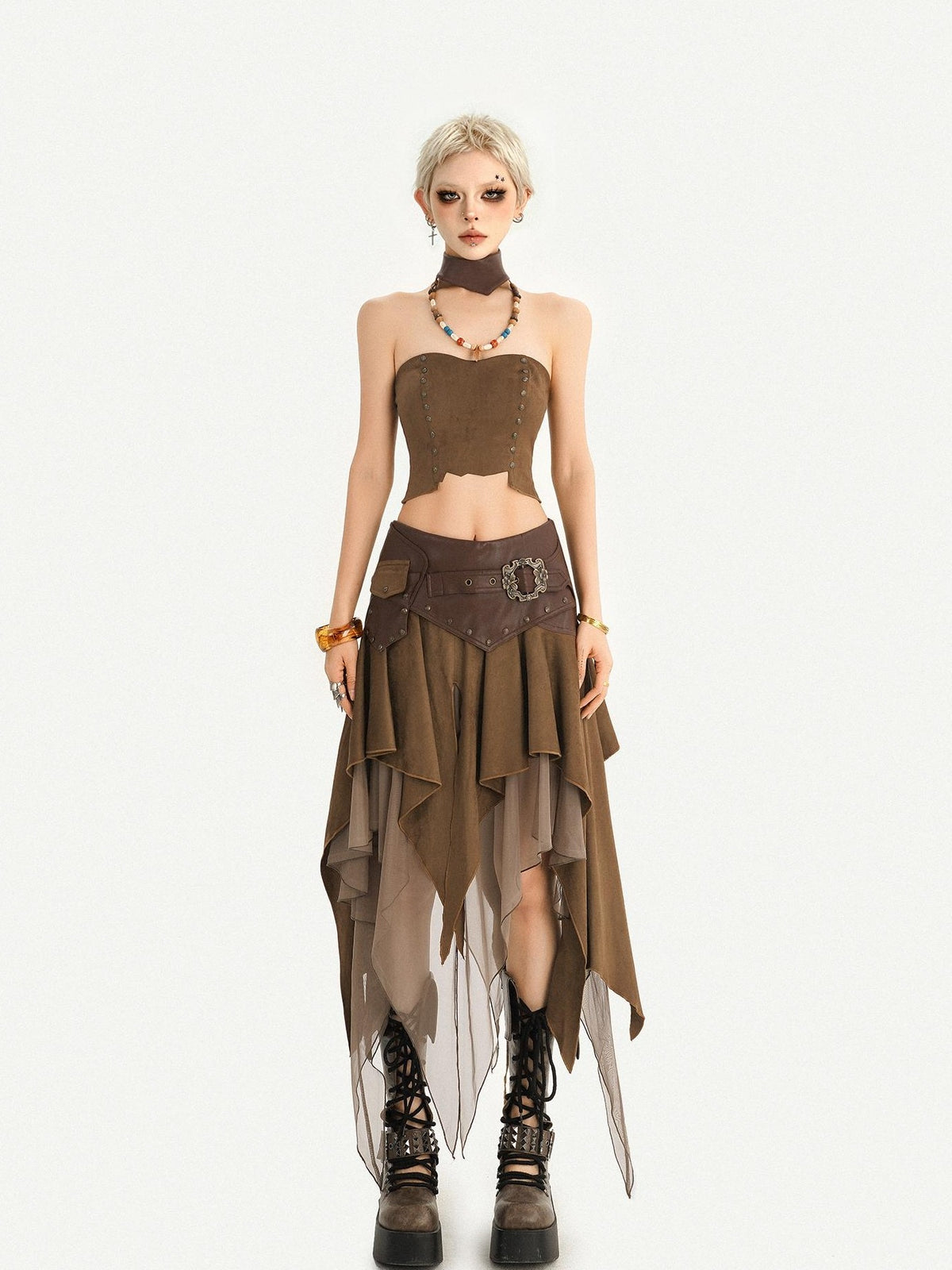 Nico Molly Vintage Hippie Urban Nomad Patchwork Asymmetrical Women&