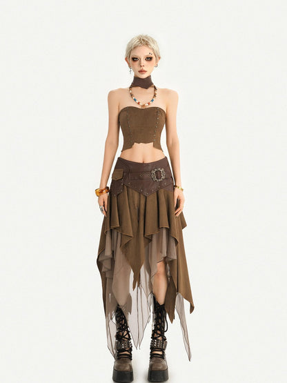 Nico Molly Vintage Hippie Urban Nomad Patchwork Asymmetrical Women&