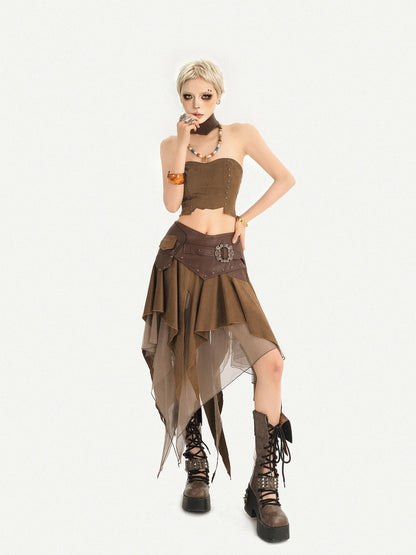 Nico Molly Vintage Hippie Urban Nomad Patchwork Asymmetrical Women&