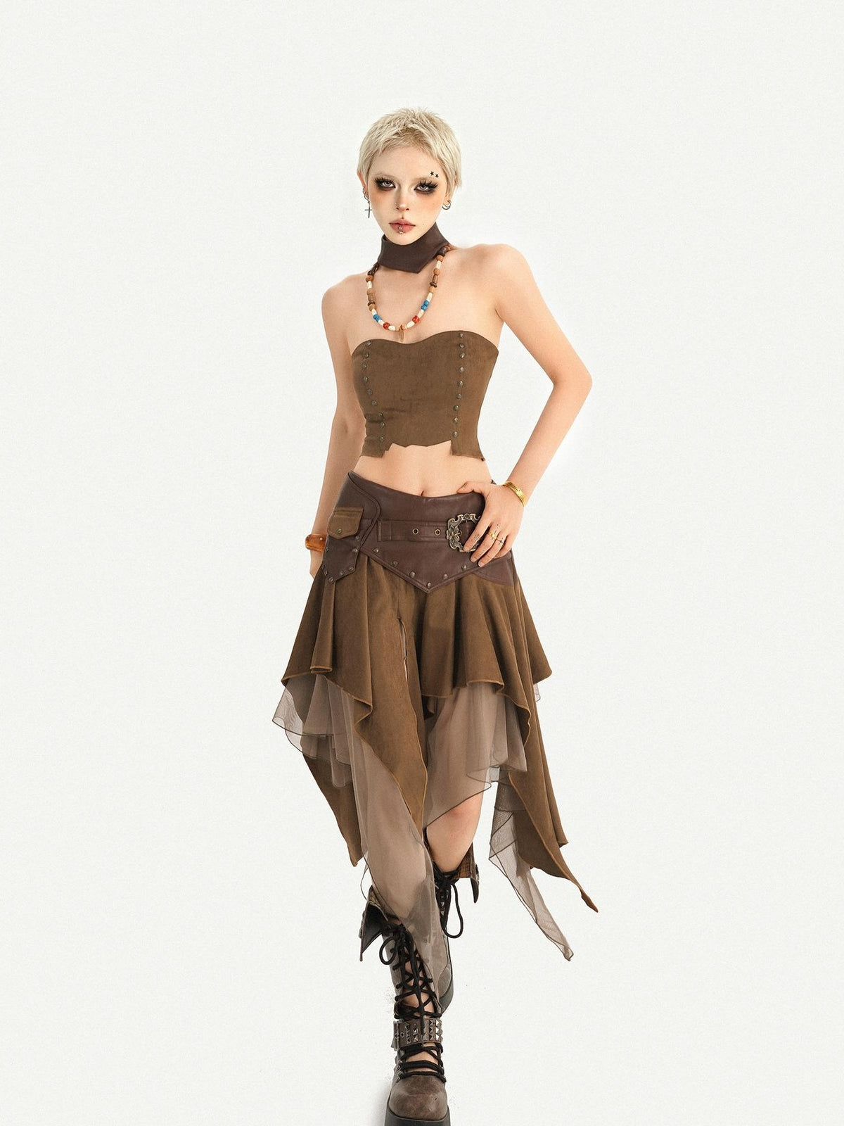 Nico Molly Vintage Hippie Urban Nomad Patchwork Asymmetrical Women&