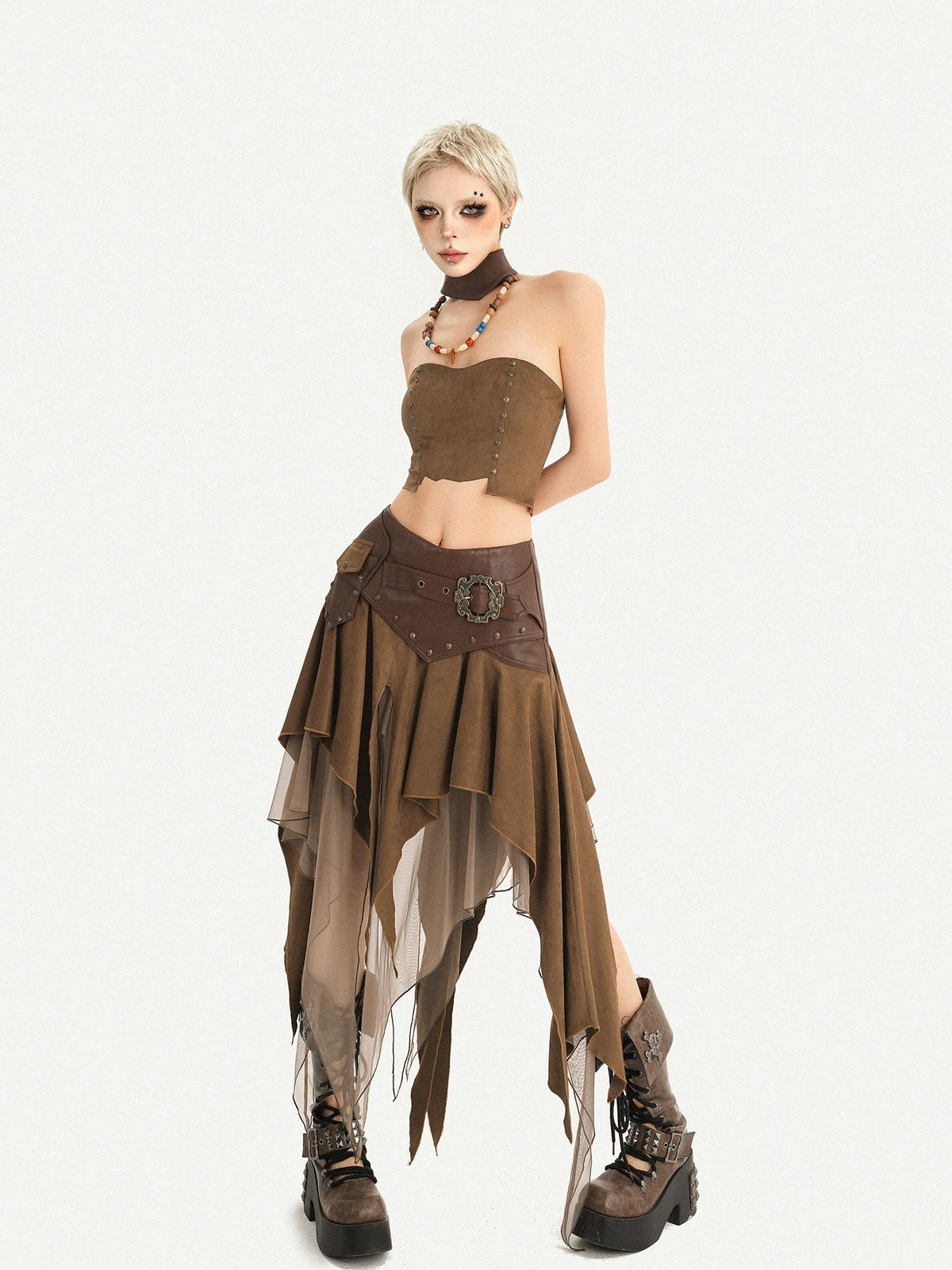 Nico Molly Vintage Hippie Urban Nomad Patchwork Asymmetrical Women&