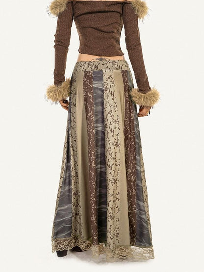 Nico Molly Vintage Lace Trim Ethnic Print Women&