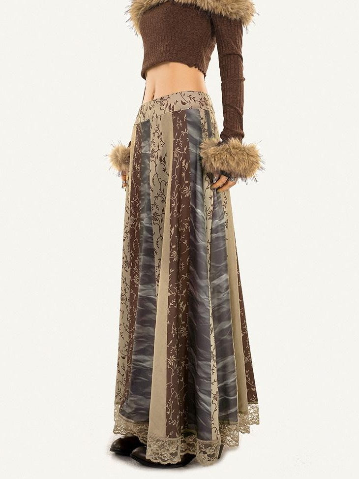 Nico Molly Vintage Lace Trim Ethnic Print Women&