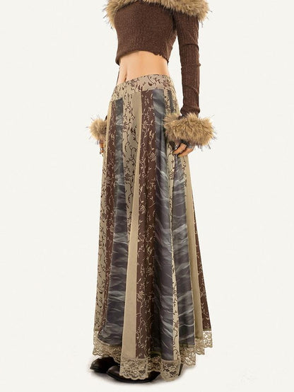 Nico Molly Vintage Lace Trim Ethnic Print Women&