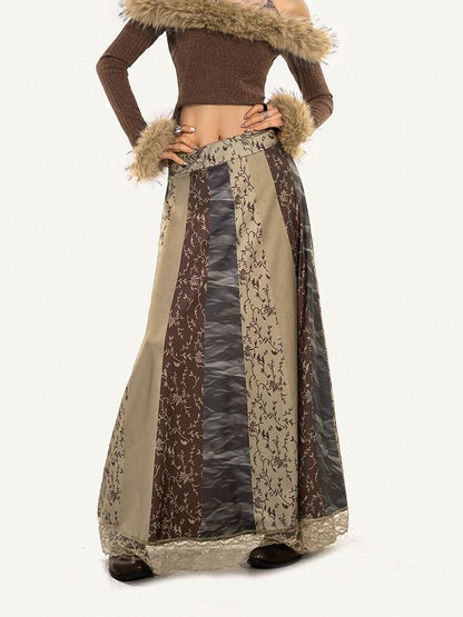 Nico Molly Vintage Lace Trim Ethnic Print Women&