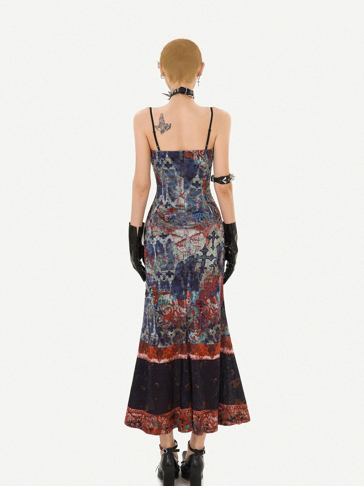 Nico Molly Vintage Oil Painting Print Fishtail Women&