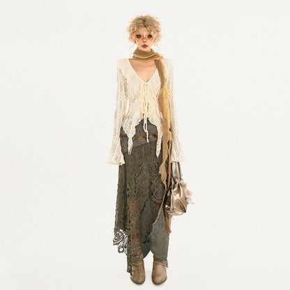 Nico_Molly_Vintage_Patchwork_Lace_Asymmetric_Women&