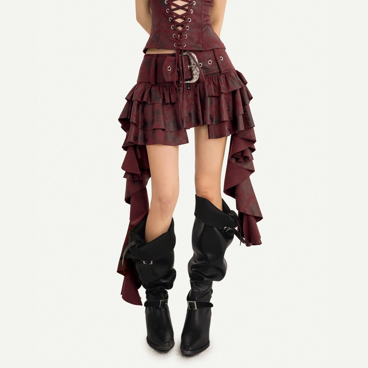 Nico_Molly_Vintage_Punk_Asymmetric_Belted_Layered_Ruffle_Women&