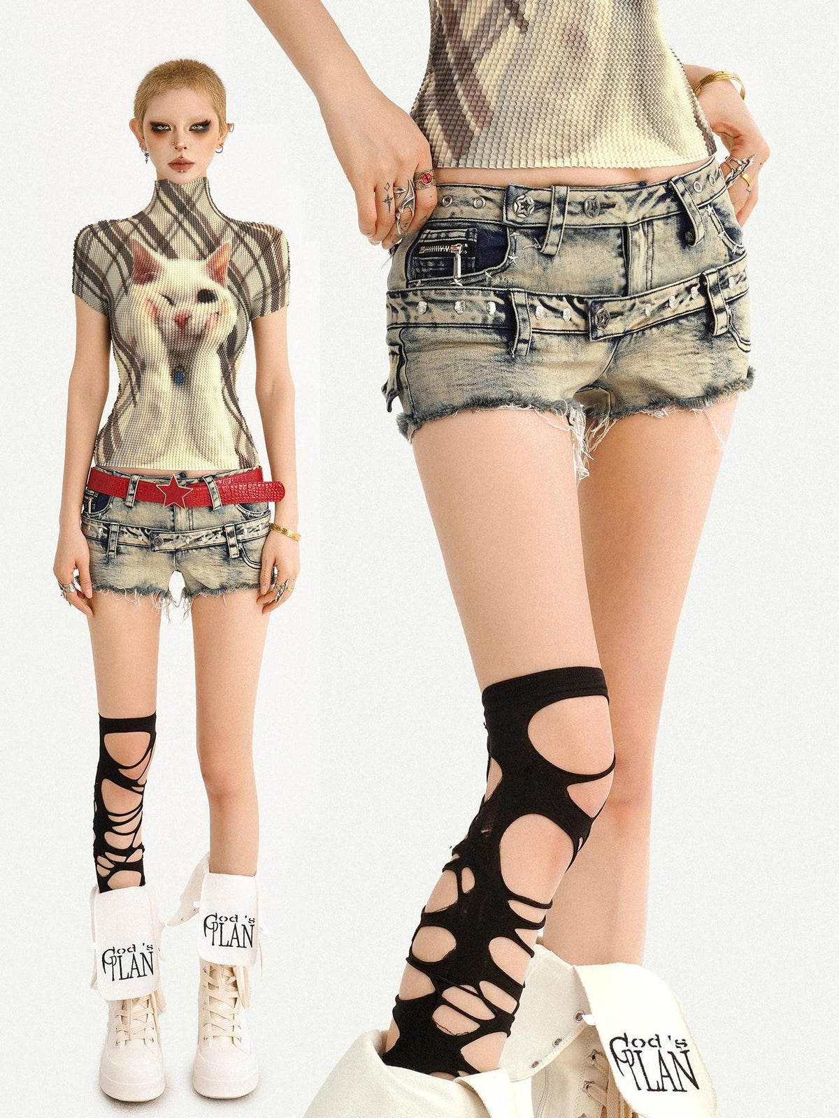 Nico Molly Vintage Slim Straight Distressed Raw Hem Low Waist Women&