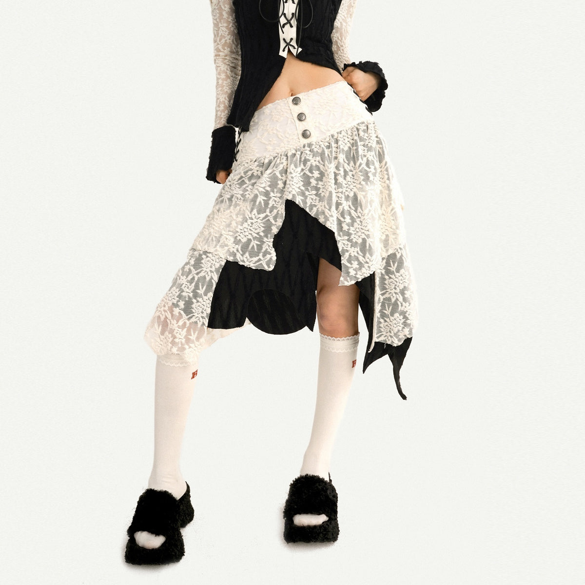 Nico_Molly_Vintage_Spliced_Ruffle_Tie_Bell_Sleeve_Women&