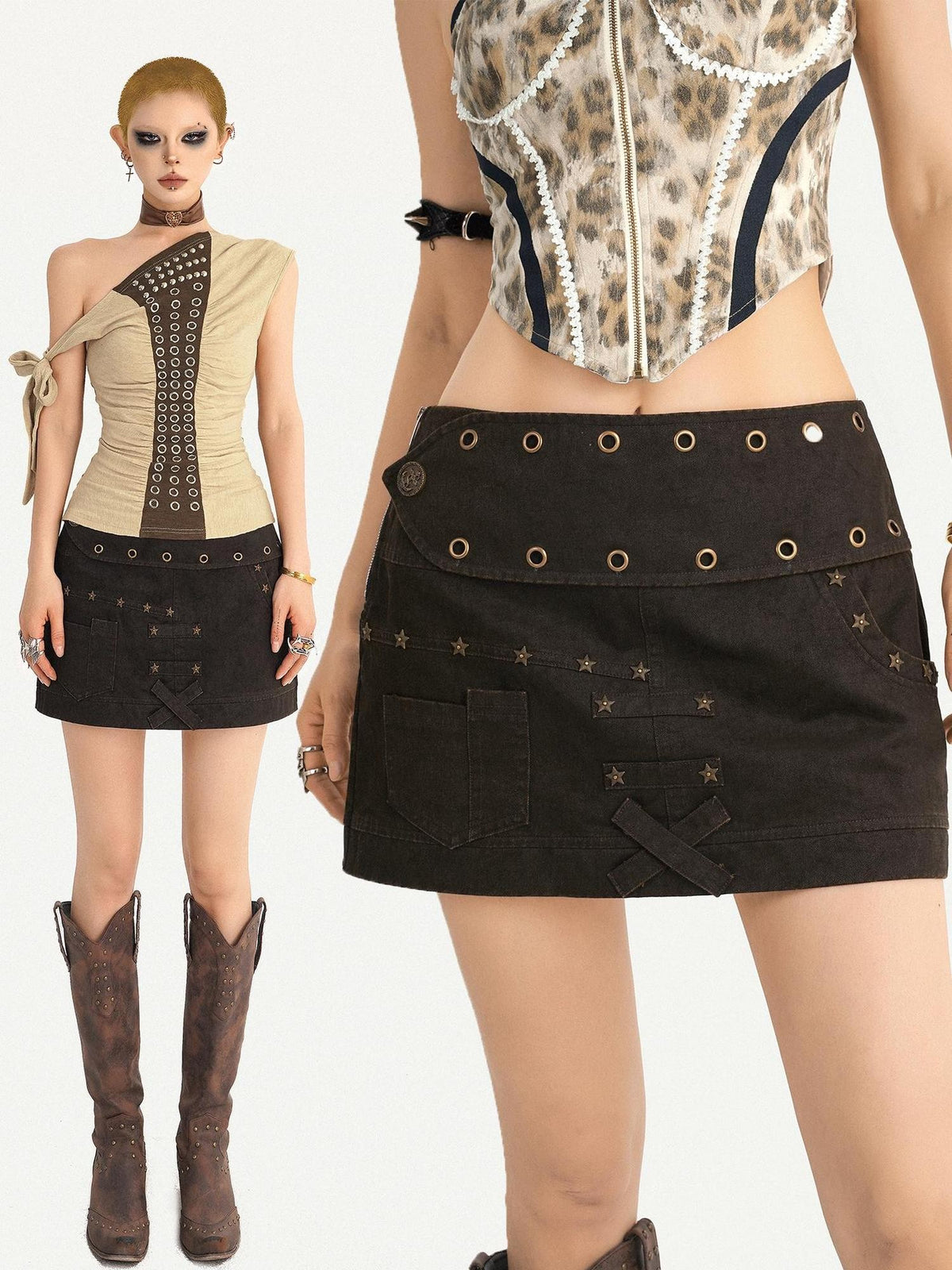 Nico Molly Vintage Studded Utility Women&