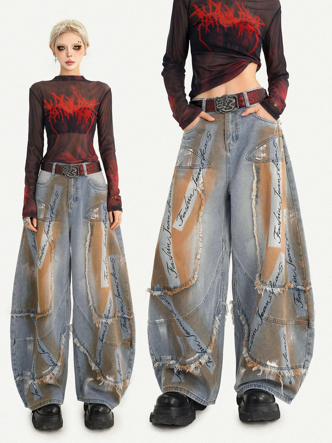 Nico Molly Vintage Washed Distressed Ripped Women&
