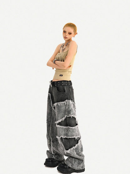 Nico Molly Wasteland Letter Print U Neck Loose Cropped Women&