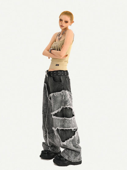 Nico Molly Wasteland Letter Print U Neck Loose Cropped Women&