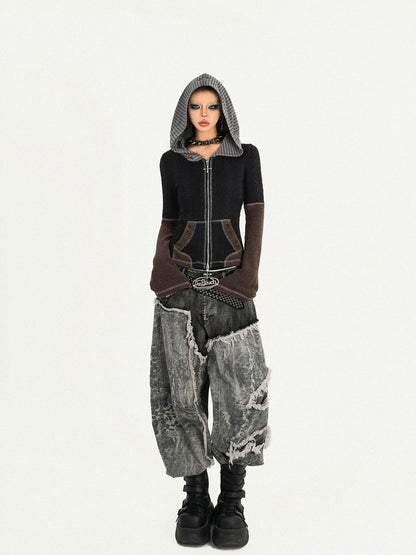 Nico Molly Wasteland Retro Colorblock Hooded Slim Women&
